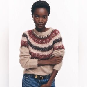 Madewell Fair Isle Alpaca-Blend Sweater